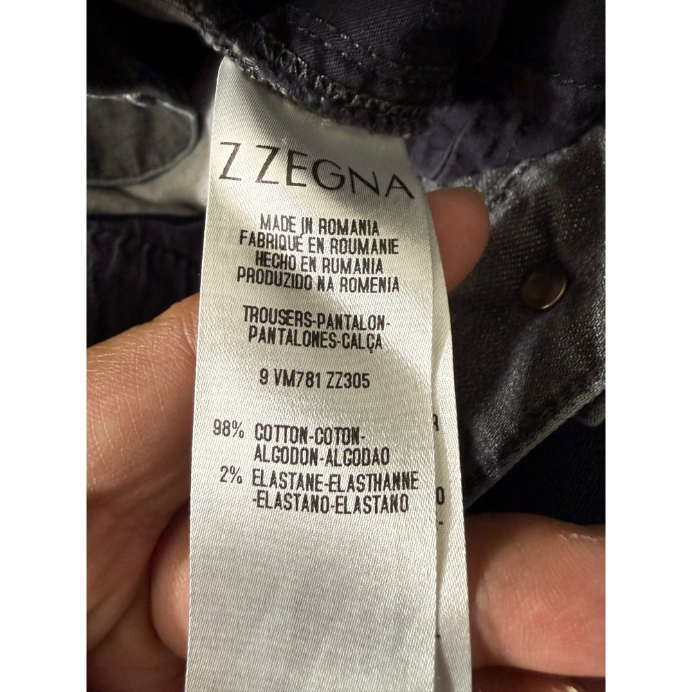 Luxury Vintage Z Zegna Mens Straight Leg Jeans Grey Wash Size 37x33 EE19 - Picture 10 of 12